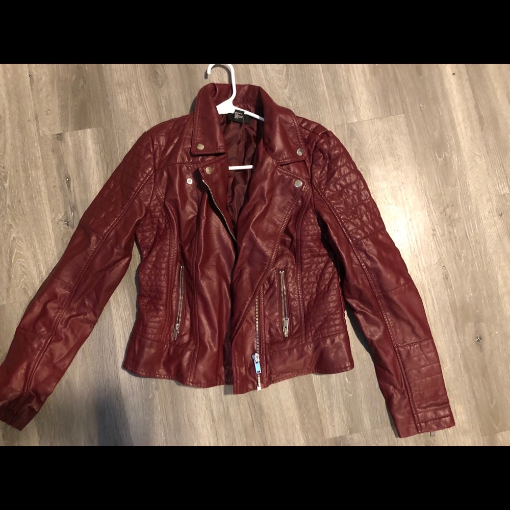 Faux leather jacket